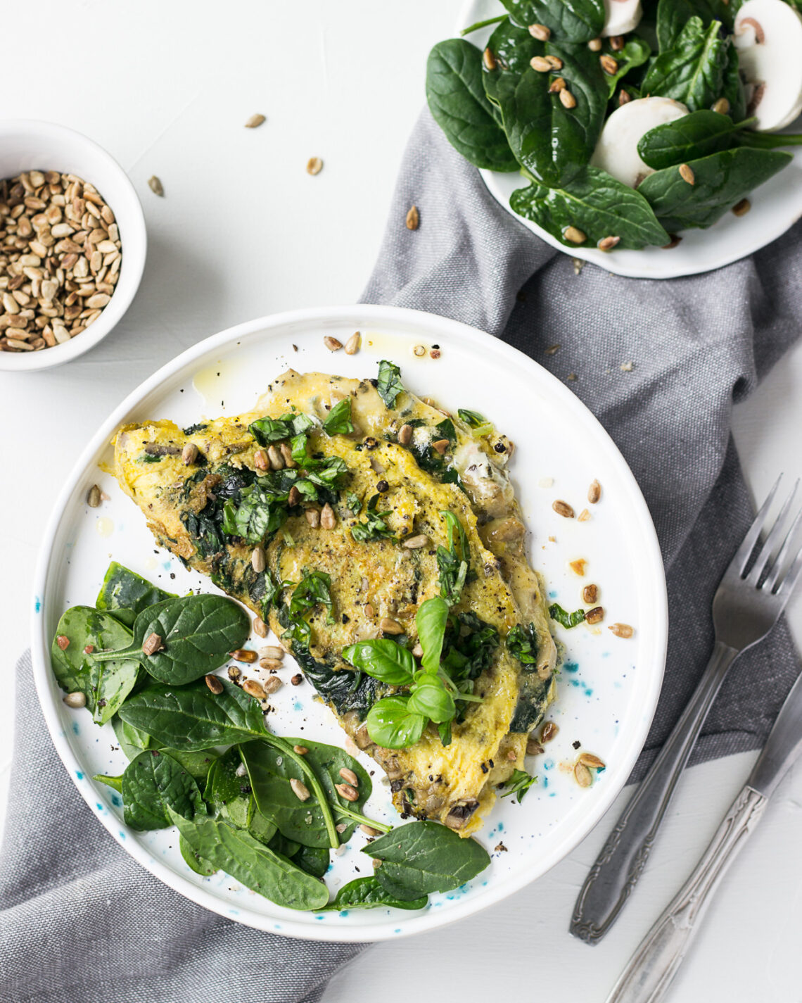 Omlet ze szpinakiem